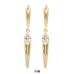 Kolczyki CM miedź pozłacana 14k - MF41557